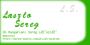 laszlo sereg business card